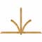 Ekena Millwork Redmond Rough Sawn Timber Gable Bracket, Western Red Cedar, 96"W x 60"H x 4"D x 4"F, 15/12 Pitch GBW096X60X0404RED00RWR - alternate 1